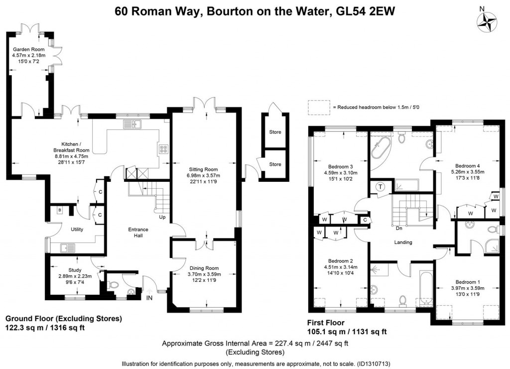 Floorplans For Bourton-on-the-Water, Gloucestershire