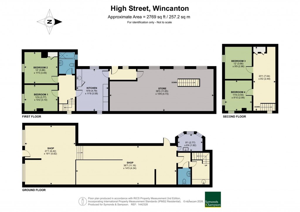 Floorplans For High Street, Wincanton