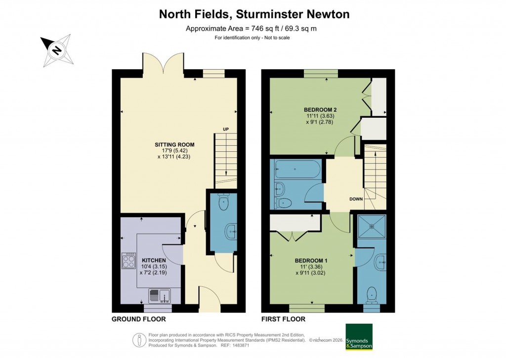 Floorplans For North Fields, Sturminster Newton