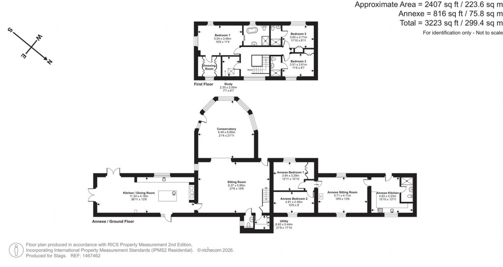 Floorplans For Ottery, Tavistock, West Devon - 1.88 acres