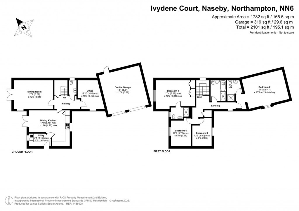Floorplans For Ivydene Court, Naseby, Northamptonshire