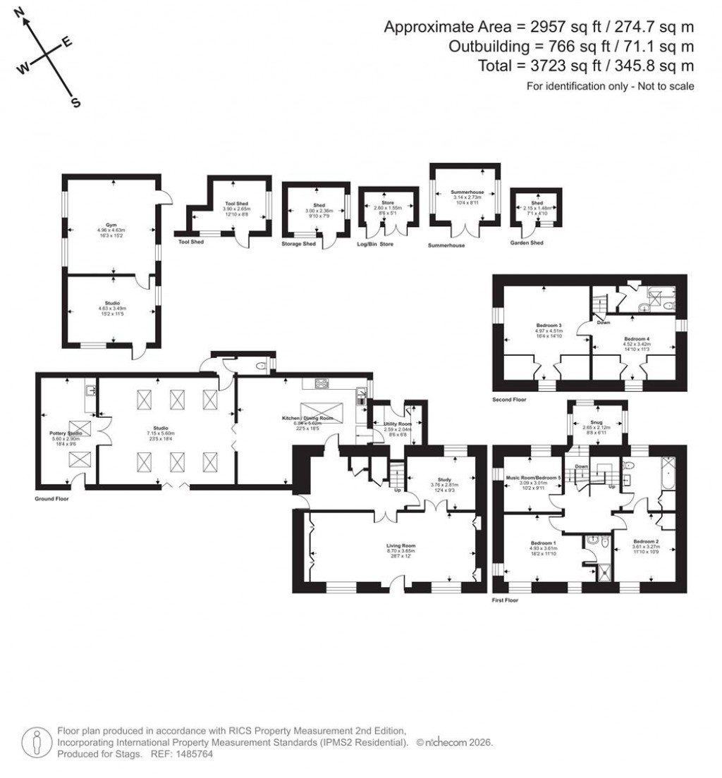 Floorplans For Winsor Mill, St. Mawgan, Newquay