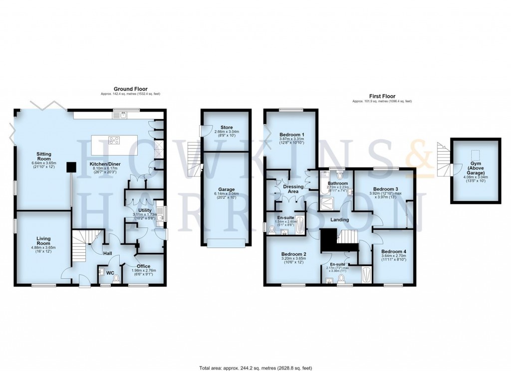 Floorplans For Manor View Close, Worthington, LE65