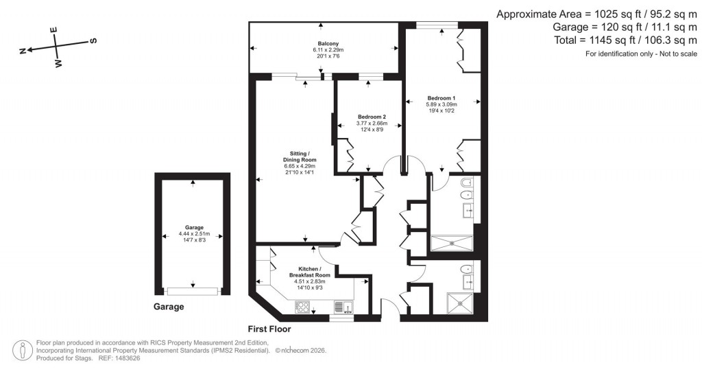 Floorplans For Cliff Road, Budleigh Salterton