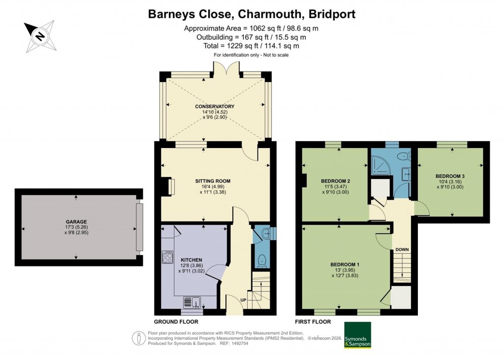 Floorplans For Barneys Close, Charmouth, Bridport