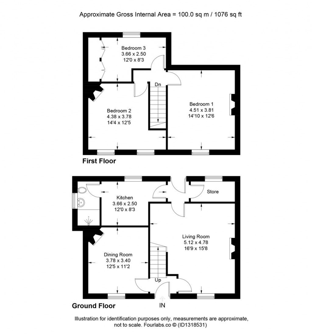 Floorplans For Crowcombe, Taunton