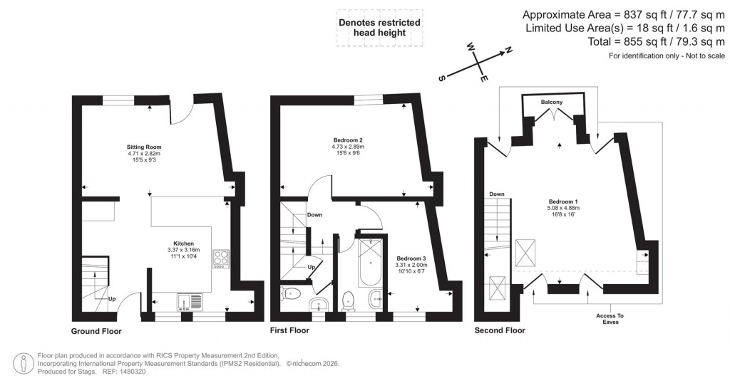 Floorplans For Bonhay Road, Exeter