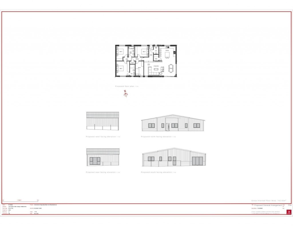 Floorplans For South of Riddlecombe