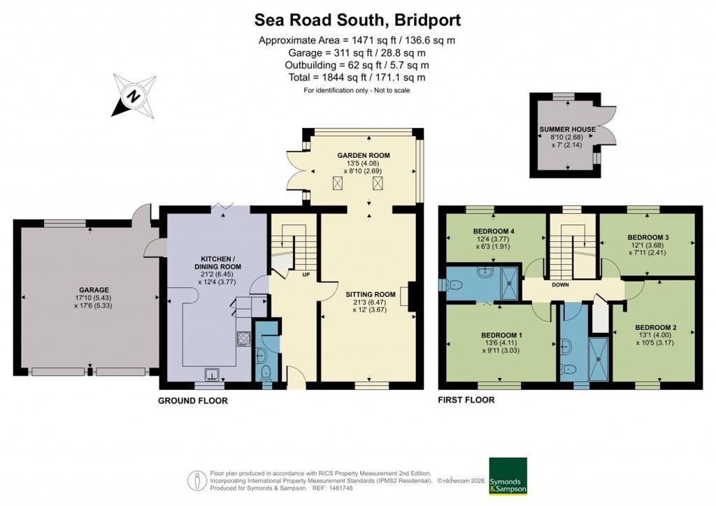 Floorplans For Sea Road South, Bridport