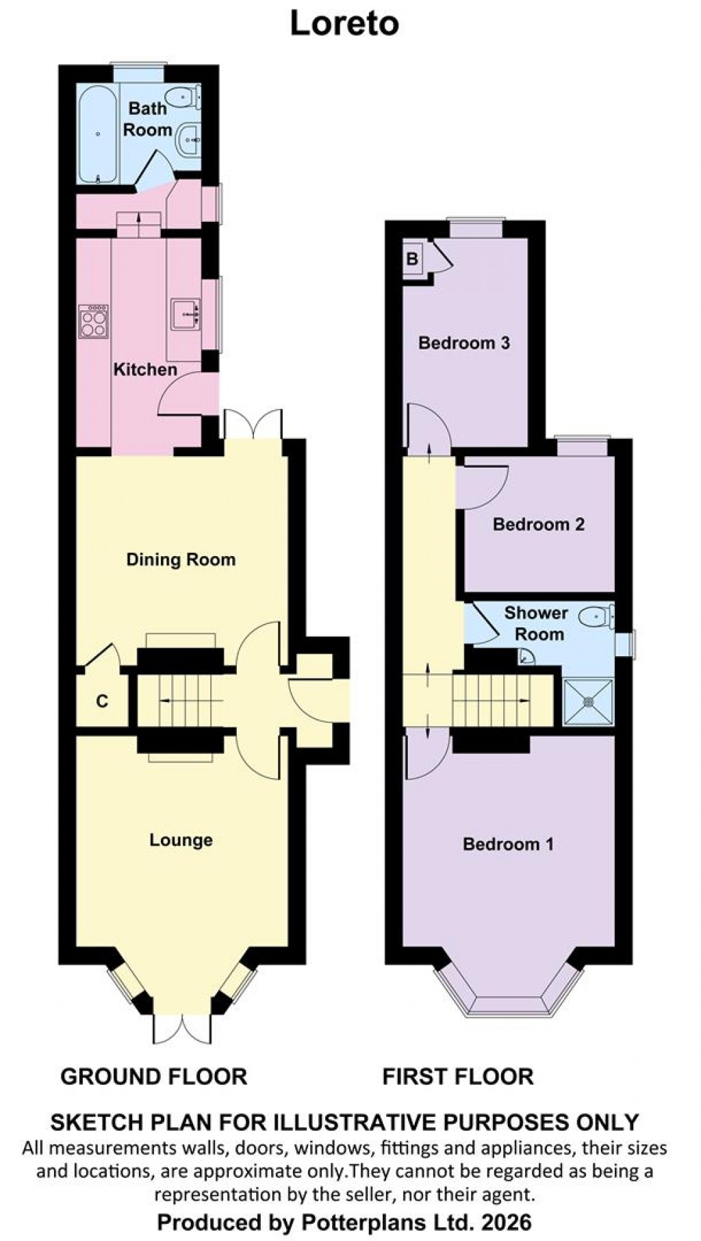 Floorplans For Middleton, Isle of Wight