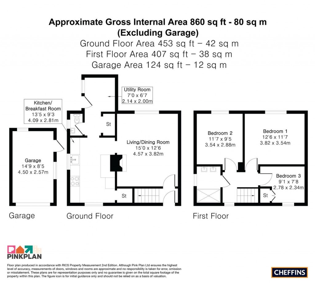 Floorplans For Haggis Gap, Fulbourn, Cambridge