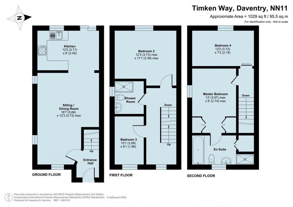 Floorplans For Timken Way, Daventry, NN11