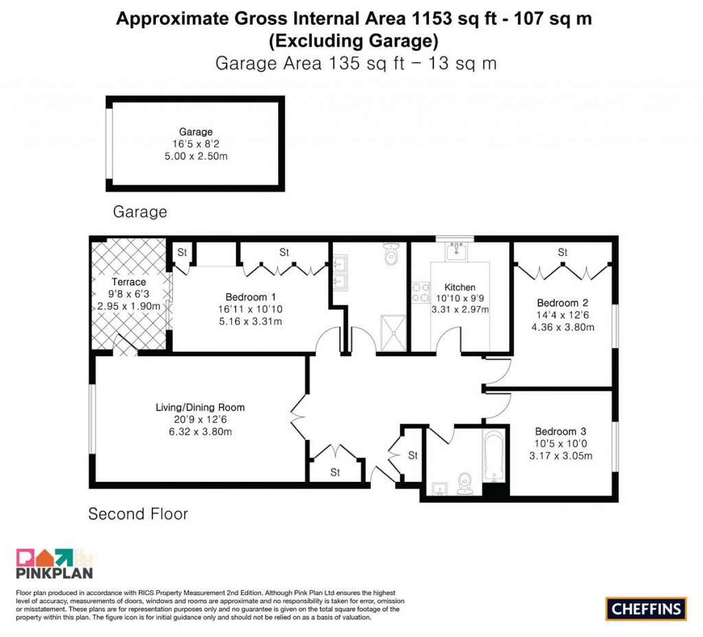 Floorplans For Mariners Way, Cambridge