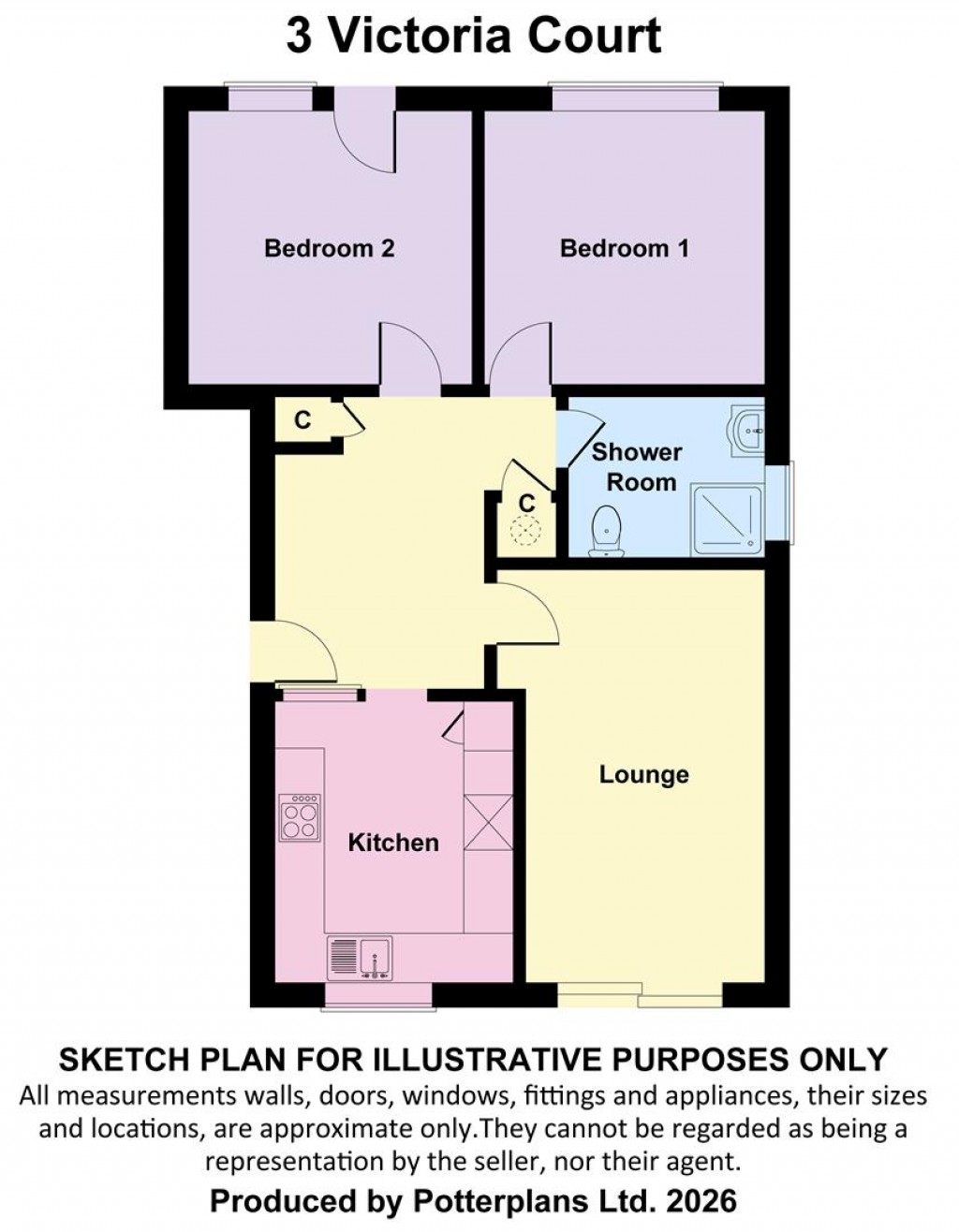 Floorplans For Freshwater Bay, Isle of Wight