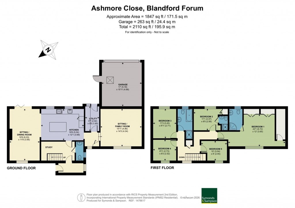 Floorplans For Ashmore Close, Blandford Forum