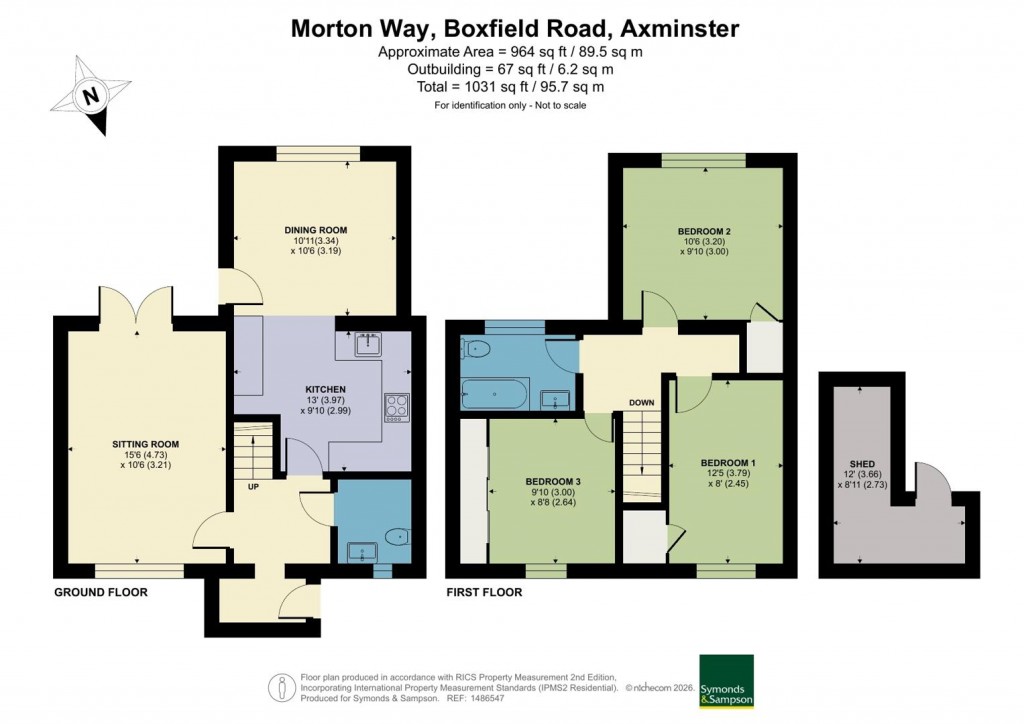 Floorplans For Morton Way, Boxfield Road, Axminster