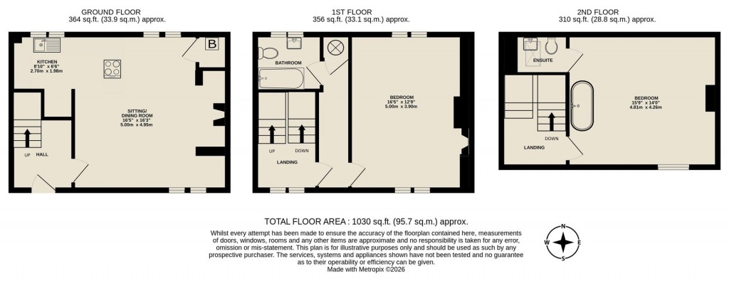 Floorplans For The Row, Donnington