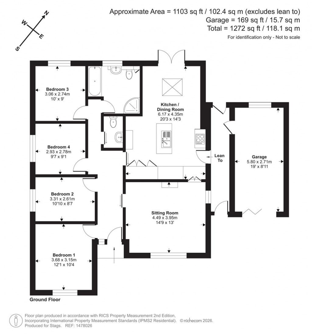 Floorplans For Trull Green Drive, Trull, Taunton
