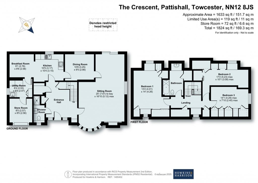 Floorplans For The Crescent, Pattishall, NN12