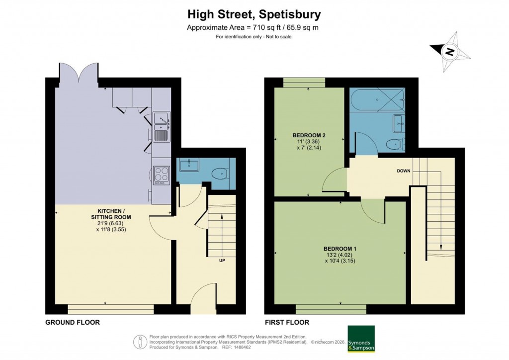 Floorplans For High Street, Spetisbury, Blandford Forum