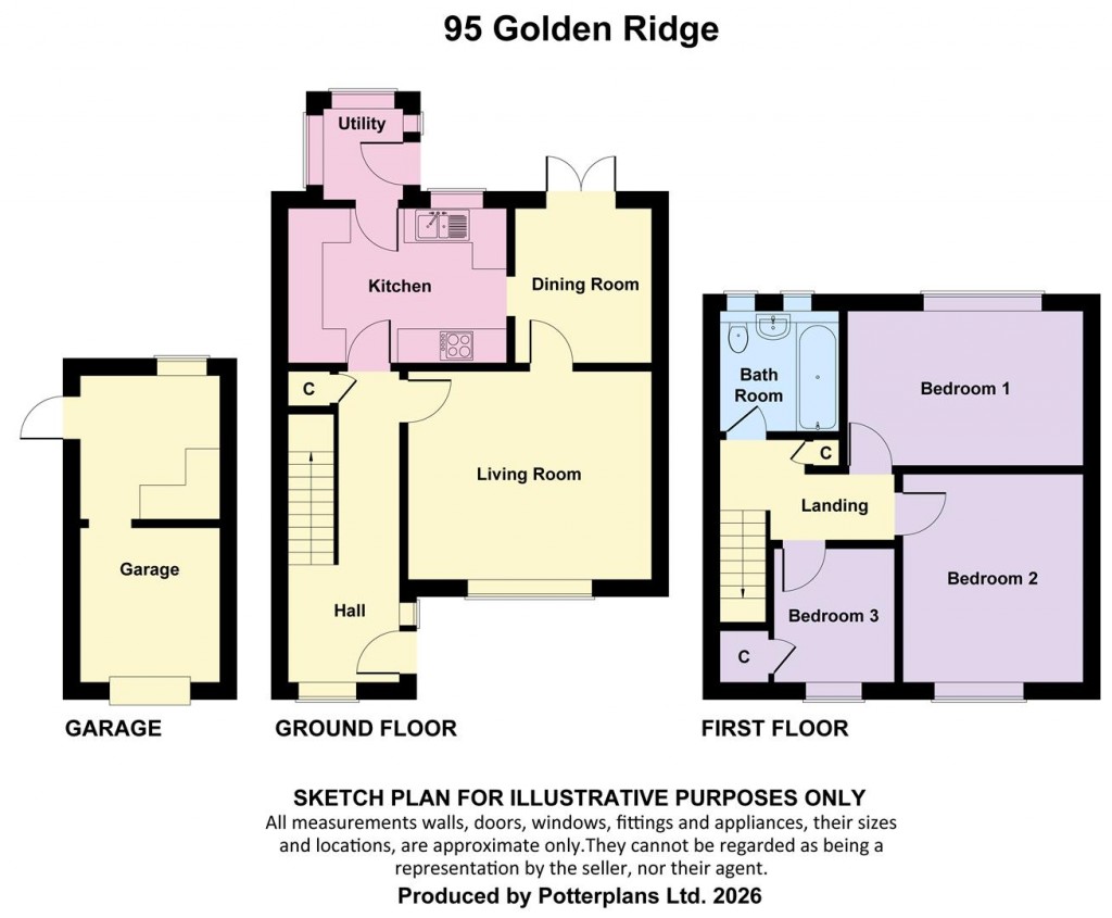 Floorplans For Freshwater,Isle of Wight