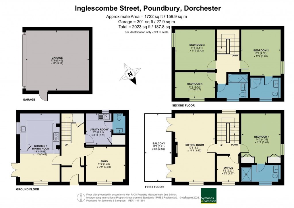 Floorplans For Inglescombe Street, Poundbury, Dorchester
