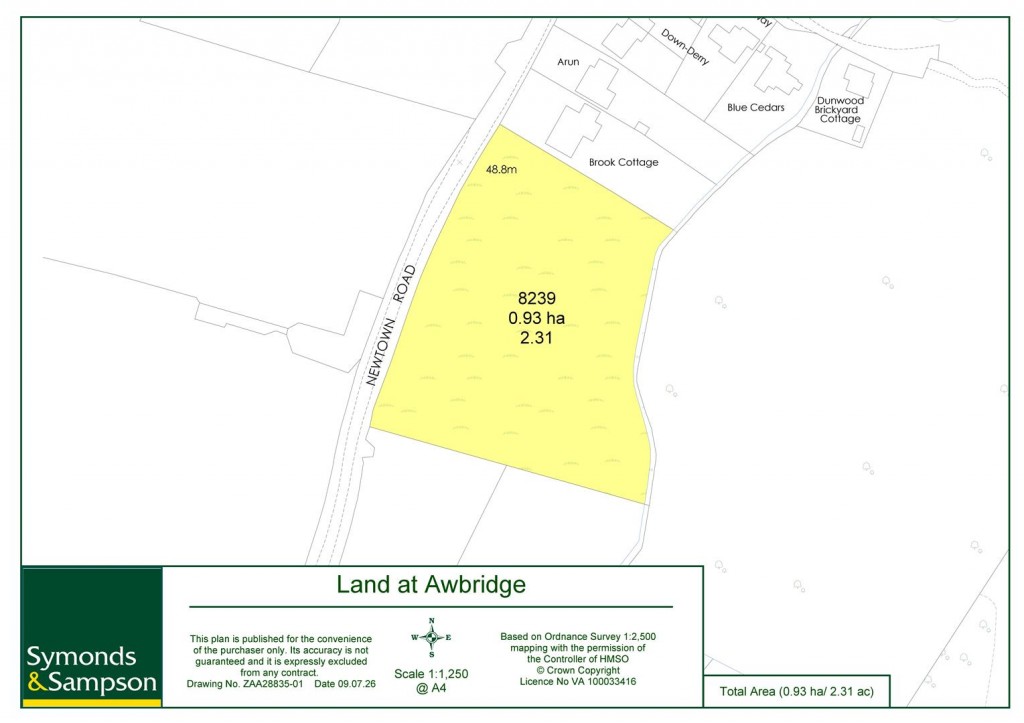 Floorplans For Land on Newtown Road, Awbridge, Romsey