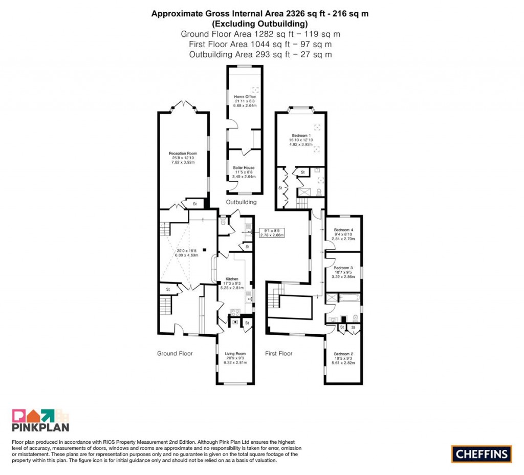 Floorplans For High Street, West Wratting, Cambridge