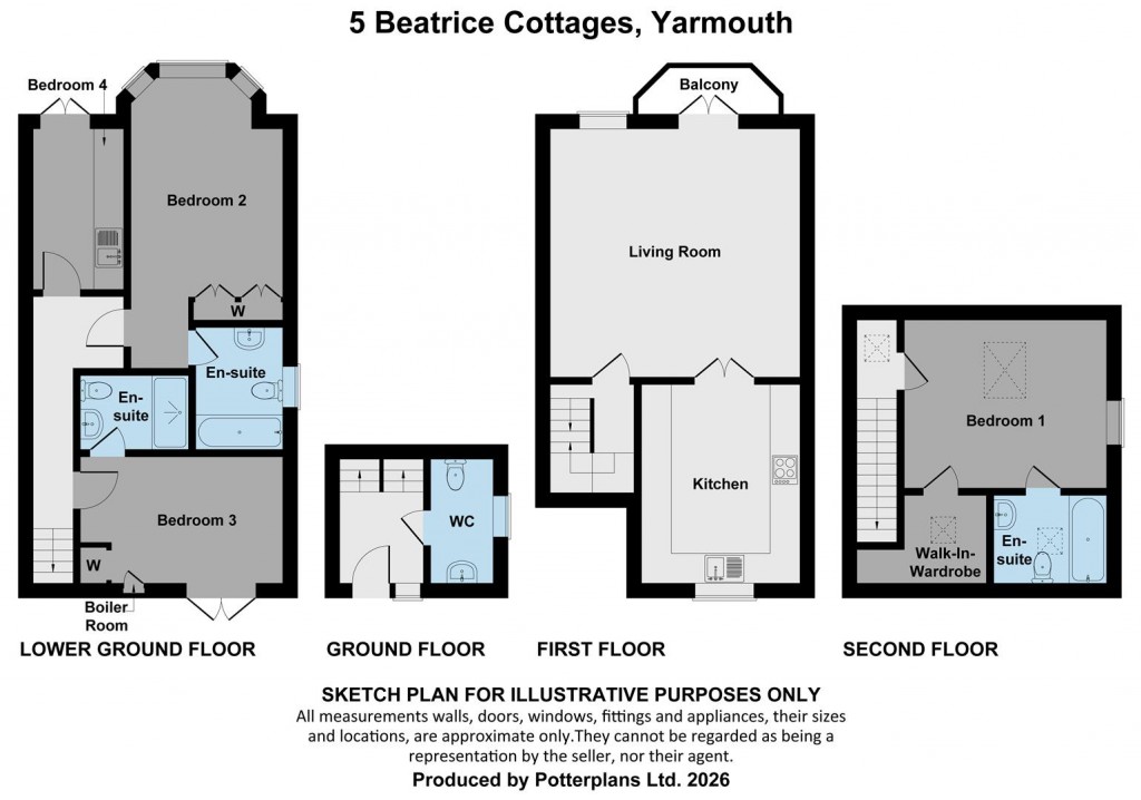 Floorplans For Yarmouth, Isle of Wight