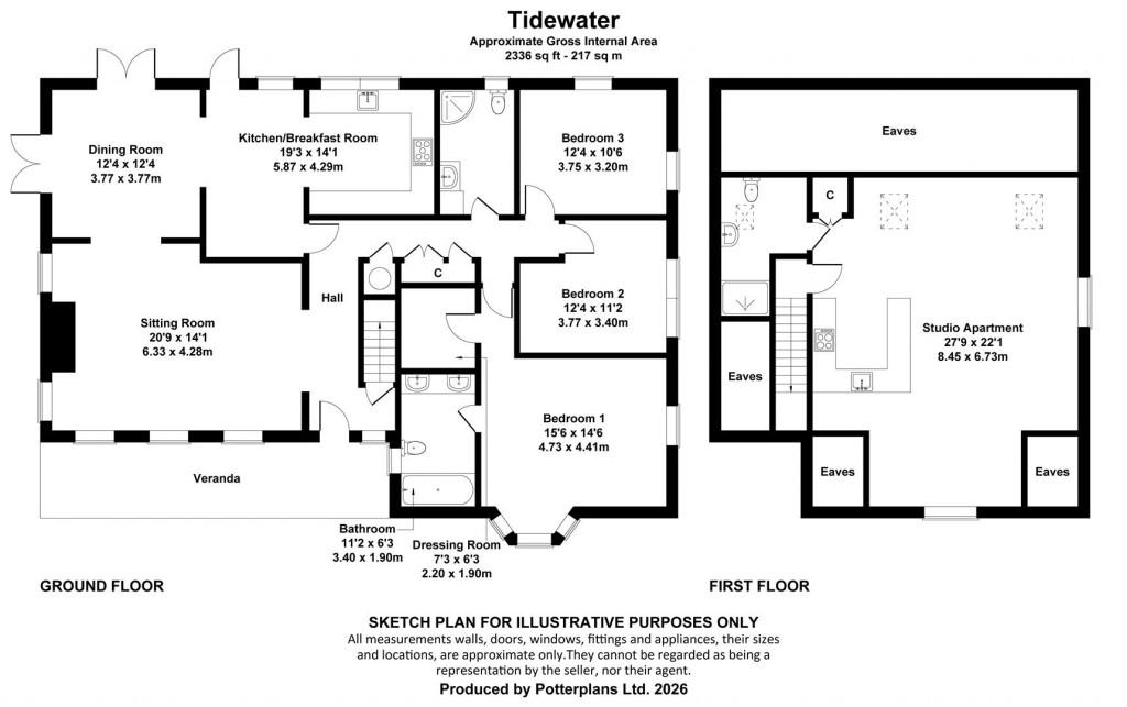 Floorplans For St Lawrence, Isle of Wight