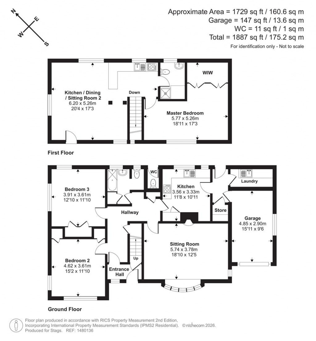 Floorplans For Howleigh Lane, Blagdon Hill, Taunton