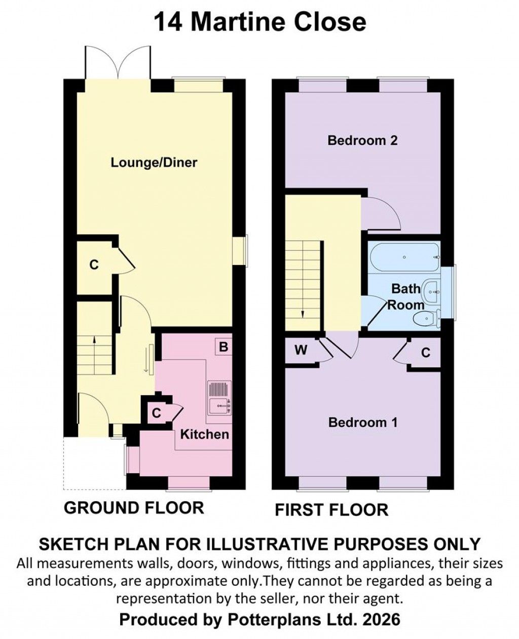 Floorplans For Freshwater, Isle of Wight
