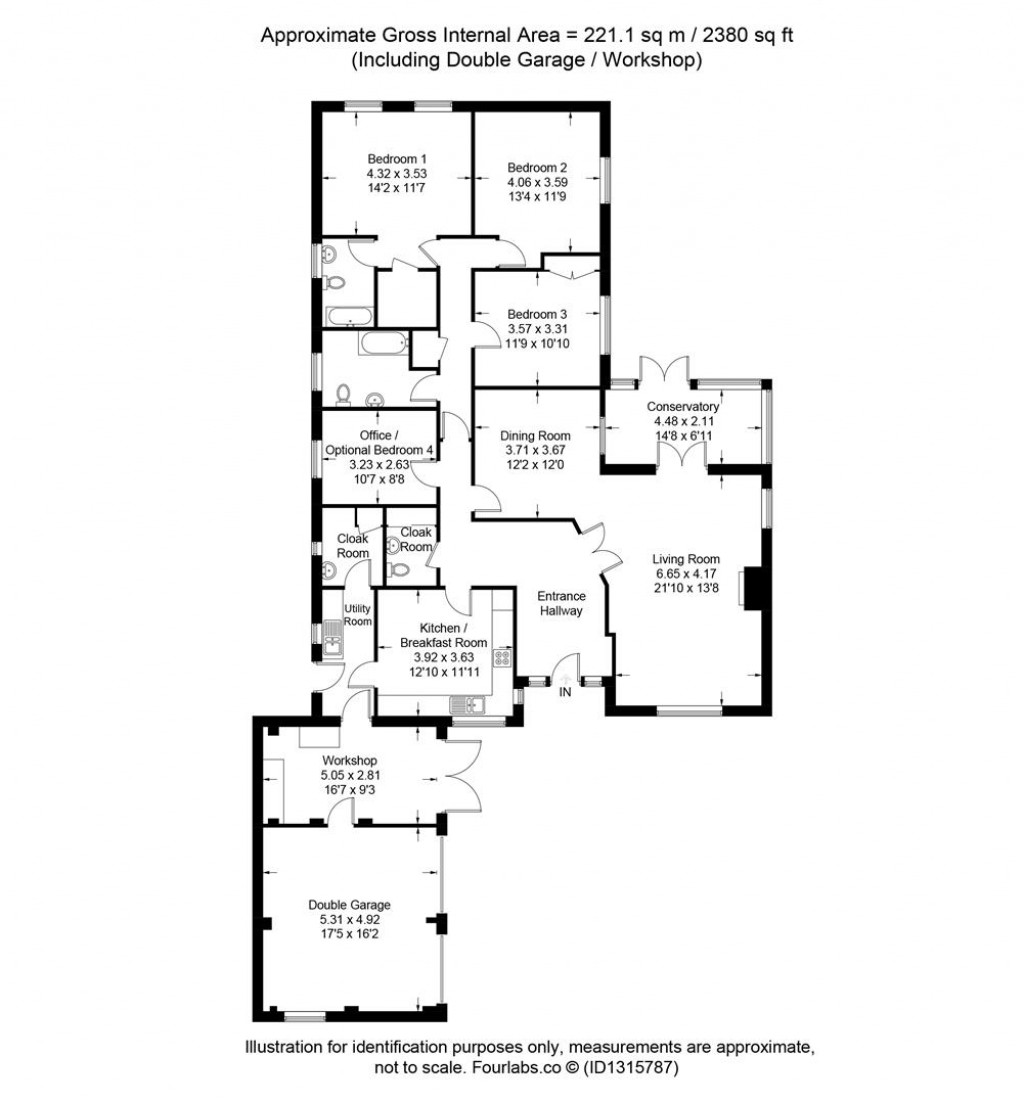 Floorplans For South Lane, Nether Stowey, Bridgwater