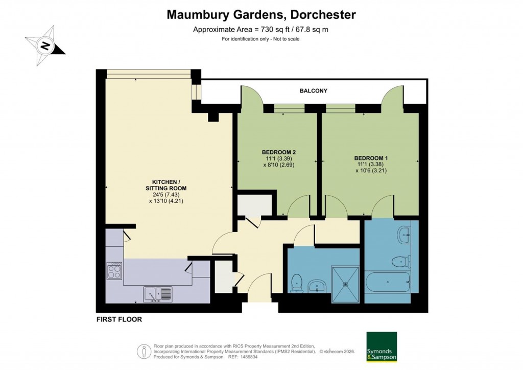 Floorplans For Maumbury Gardens, Dorchester