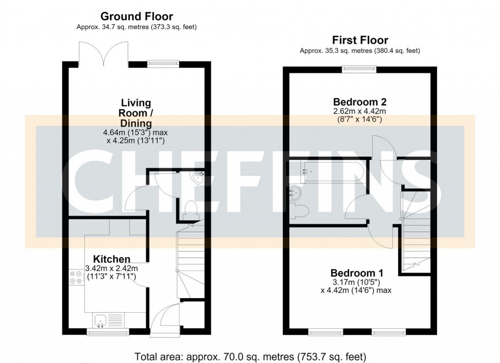 Floorplans For Stimpson Street, Sutton, Ely