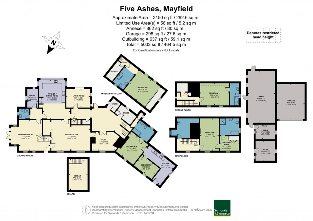 Floorplans For Butchers Cross, Five Ashes, Mayfield
