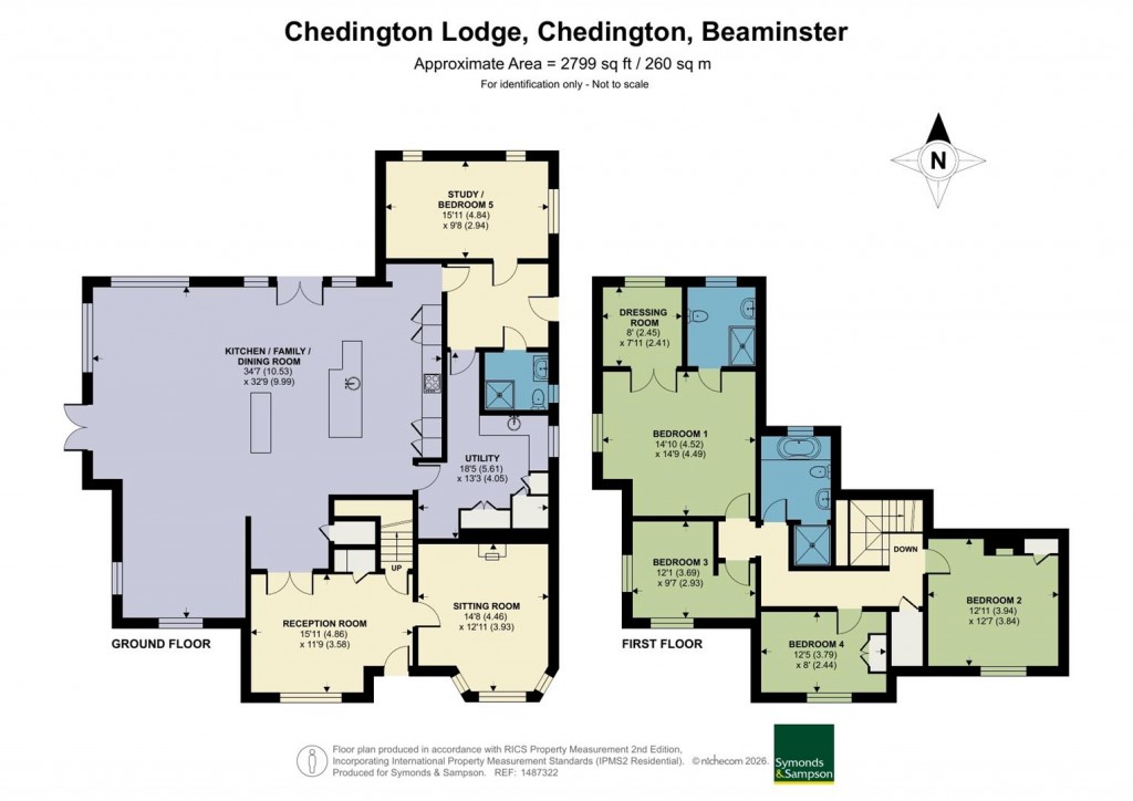 Floorplans For Chedington, Beaminster
