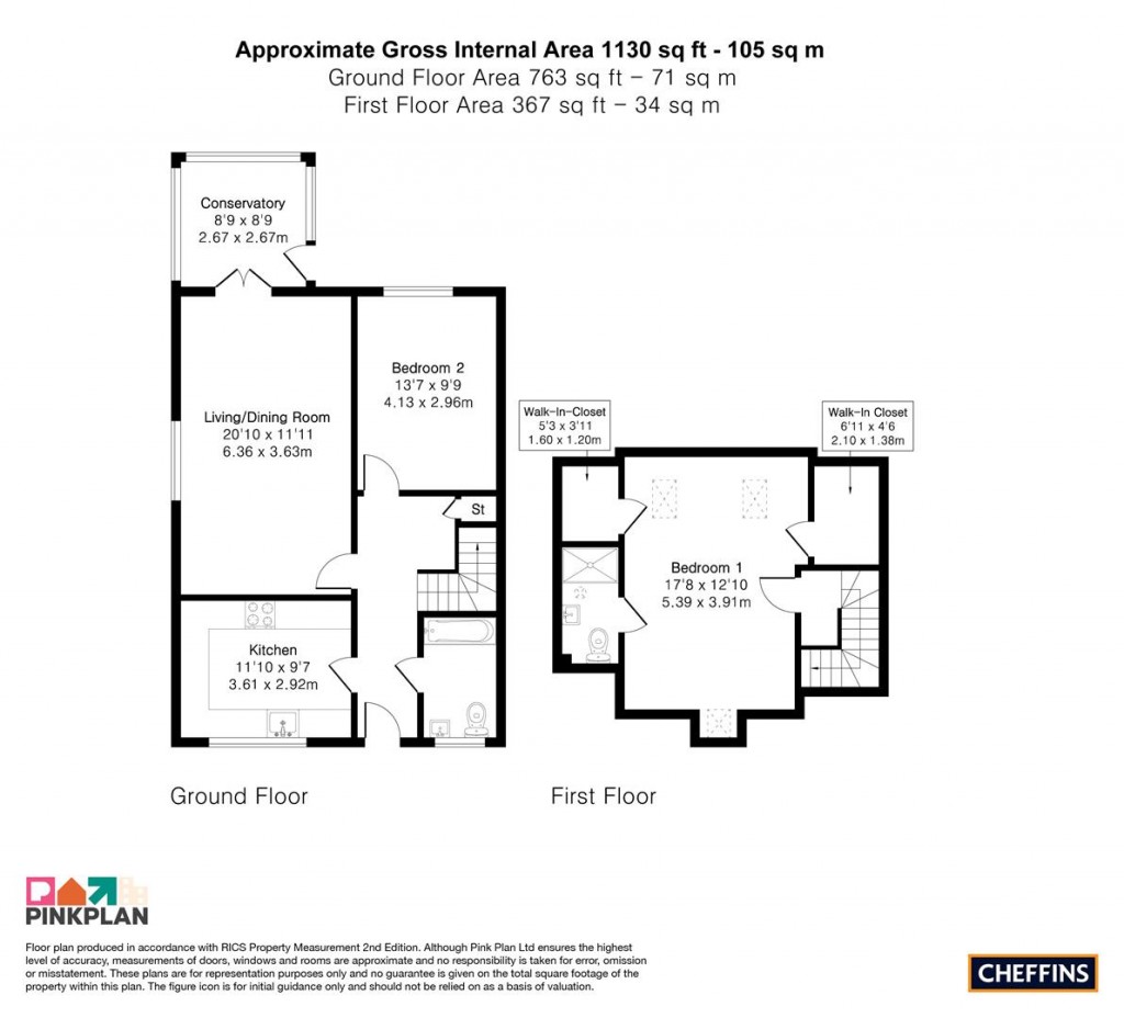 Floorplans For Farmerie Road, Hundon, Sudbury
