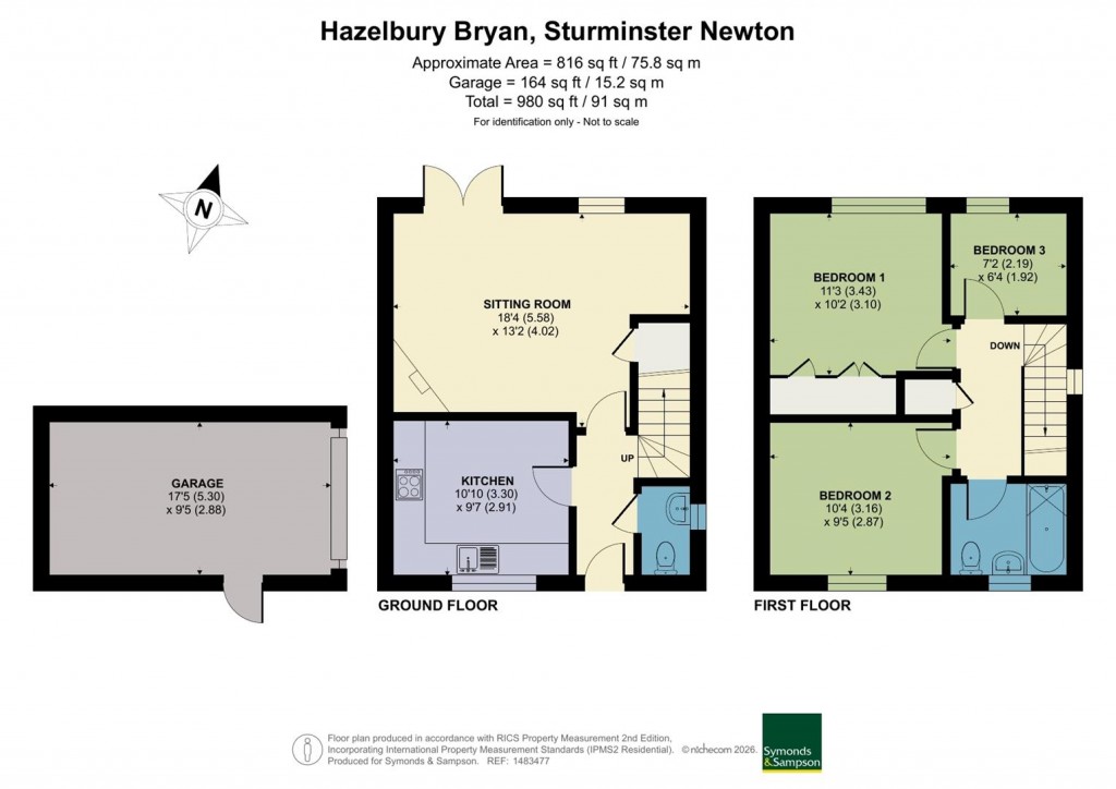 Floorplans For Hazelbury Bryan, Sturminster Newton
