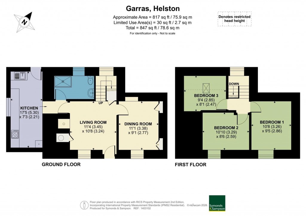 Floorplans For Garras, Helston
