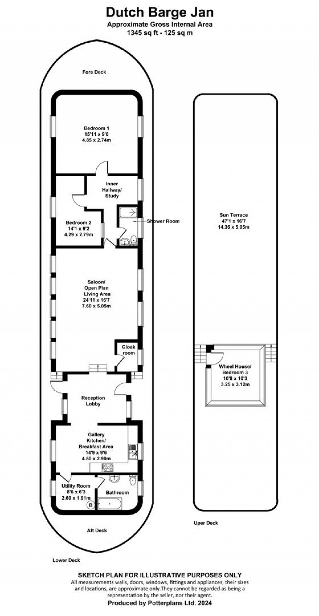Floorplans For Bembridge Harbour, Isle of Wight