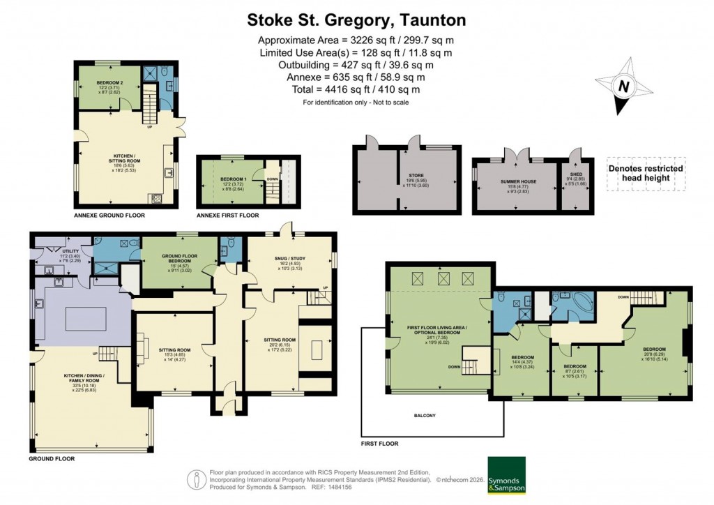 Floorplans For Stoke St. Gregory, Taunton
