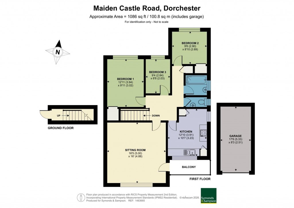 Floorplans For Maiden Castle Road, Dorchester, Dorset
