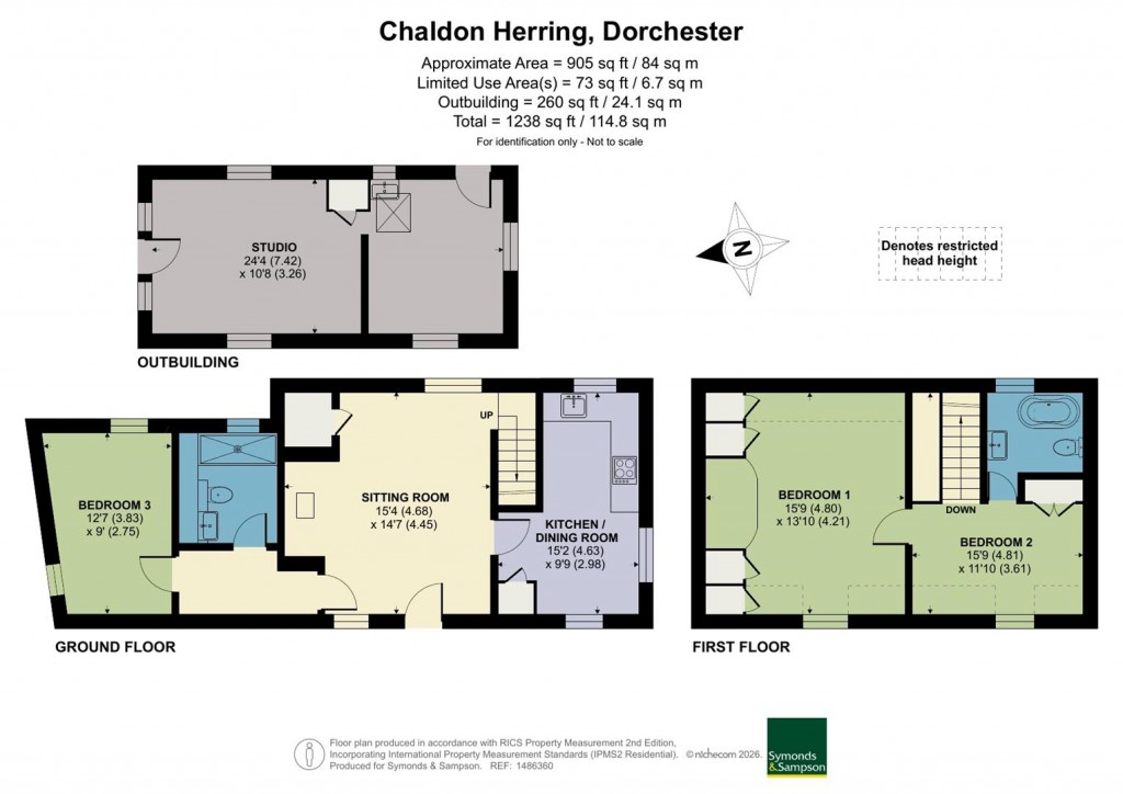Floorplans For Chaldon Herring, Dorchester