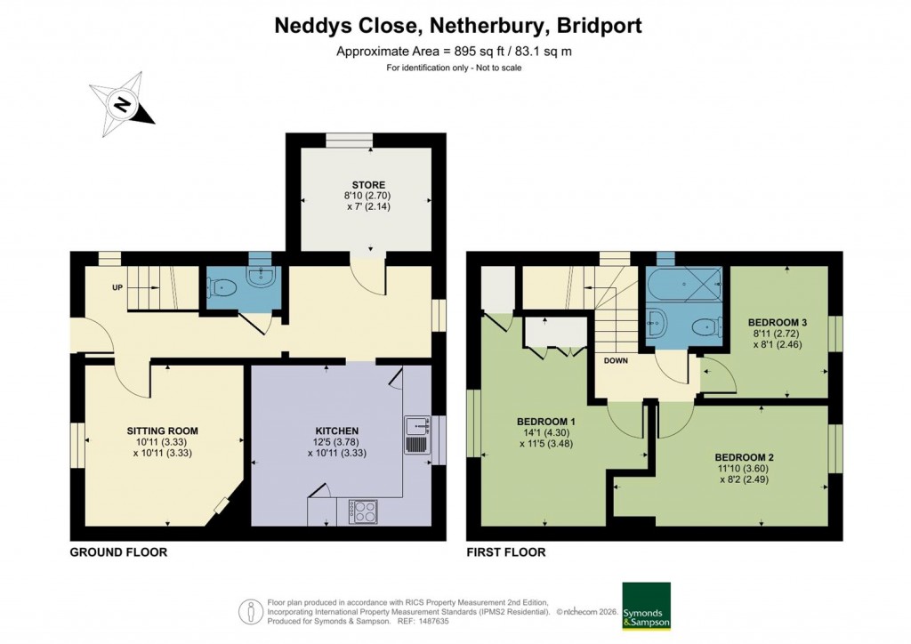 Floorplans For Neddys Close, Netherbury, Bridport