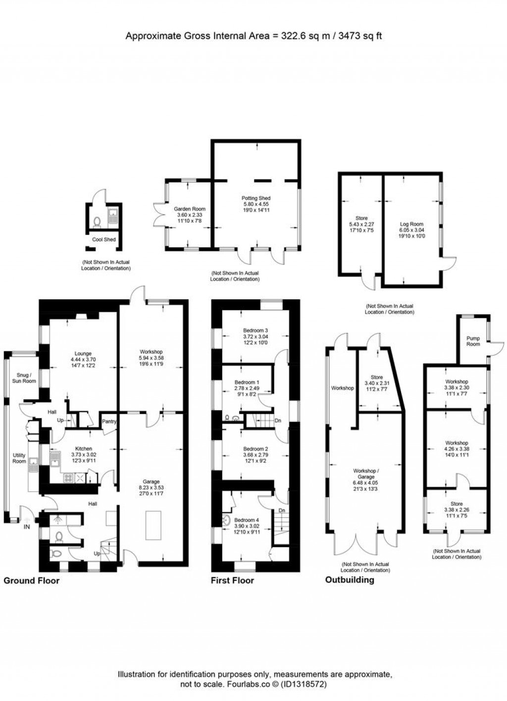 Floorplans For St. Day, Redruth, Cornwall