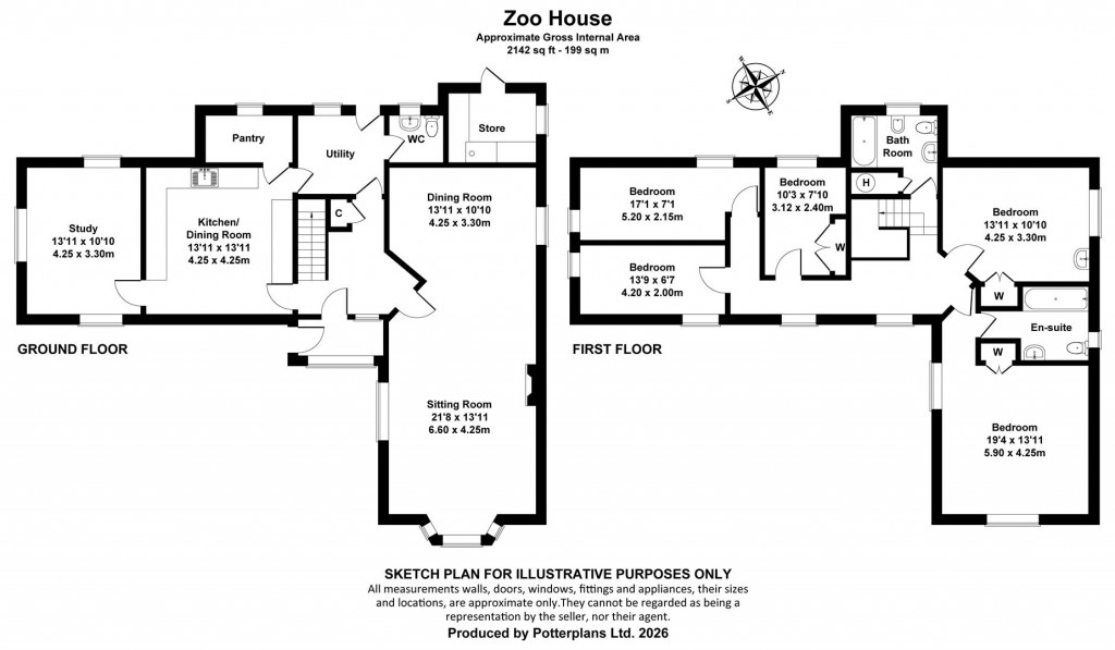 Floorplans For Yaverland, Isle of Wight