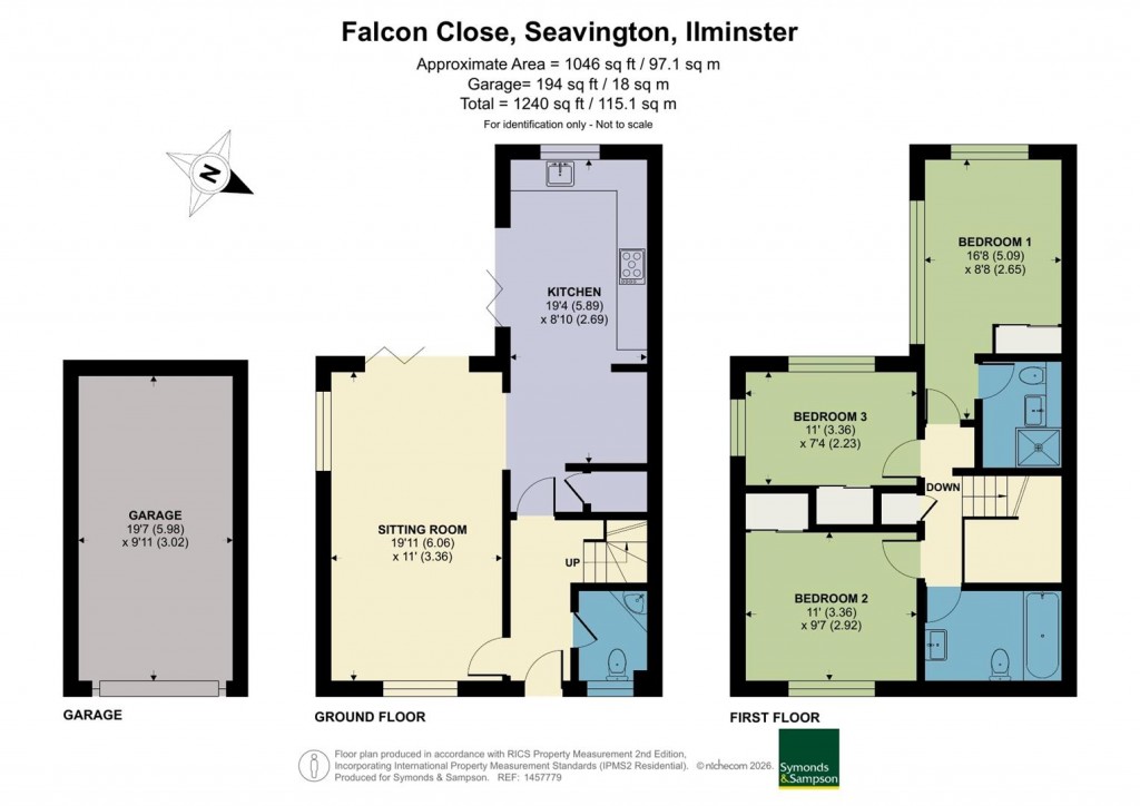 Floorplans For Falcon Close, Seavington, Ilminster