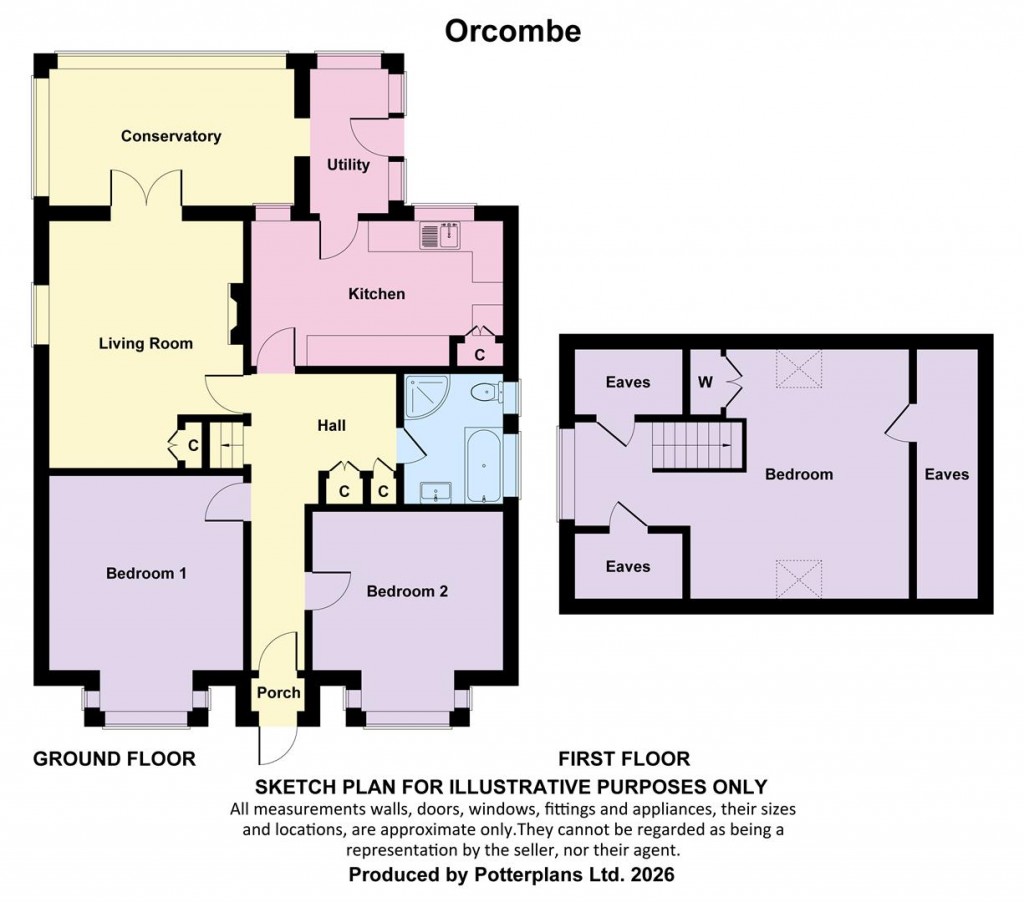 Floorplans For Freshwater,Isle of Wight