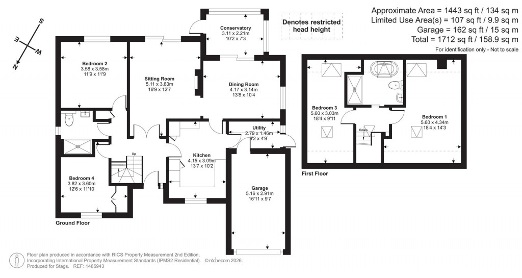 Floorplans For Southway, Tedburn St. Mary, Exeter